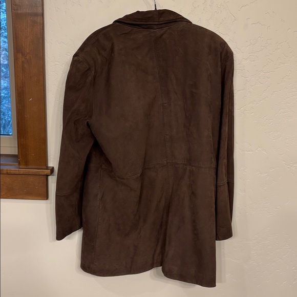 J. Jill Brown leather chore coat, M - Picture 4 of 16